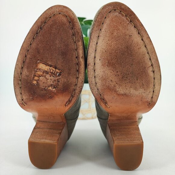 Rag & Bone Women’s Newbury Tan Canvas Ankle Boots Size 11 - Picture 9 of 9